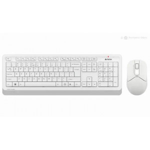 Клавиатура+мышь беспроводная A4Tech FG1012 White/Grey; USB 