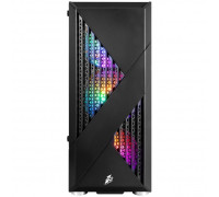Корпус ATX 1STPLAYER FIREBASE F3-A (F3-A-BK-4F1); черный