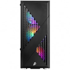Корпус ATX 1STPLAYER FIREBASE F3-A (F3-A-BK-4F1); черный