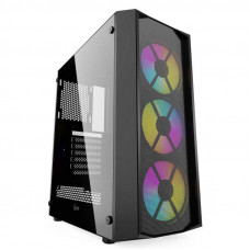 Корпус Powercase Rhombus X3 Mesh LED (CMRMX-L3); Midi-Tower; ATX