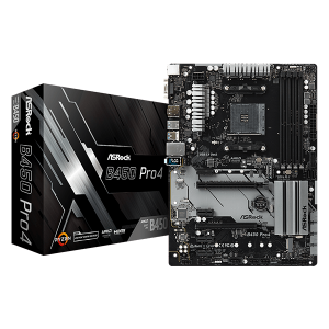Материнская плата AsRock B450 Pro4; Socket AM4