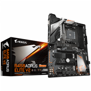 Материнская плата Gigabyte B450 Aorus Elite V2 (sAM4, AMD B450, PCI-Ex16)