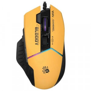 Мышь проводная A4Tech Bloody W95 Max Sports; USB; Yellow
