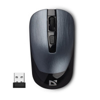 Мышь беспроводная Defender Wave MM-995; Wireless; USB; Silver