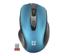 Мышь беспроводная Defender  Prime MB-053 Wireless; бесшумная; USB; Blue