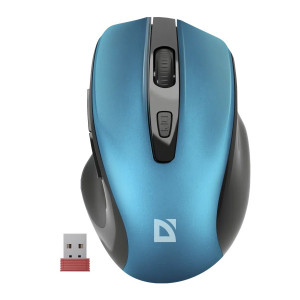 Мышь беспроводная Defender  Prime MB-053 Wireless; бесшумная; USB; Blue