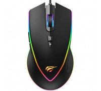 Мышь проводная Havit HV-MS1017; USB; RGB подсветка; Black