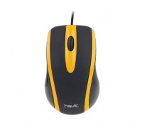 Мышь проводная Havit HV-MS753; USB; Black&Yellow