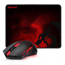 Мышь беспроводная + коврик Redragon M601WL-BA;  Black/Red 