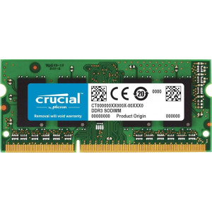 Оперативная память DDR3L SODIMM 8Gb PC3-12800 (1600); Crucial