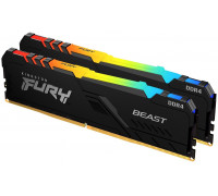 Оперативная память DDR4 32Gb (2х16GB) PC4-28800Mb/s (3600MHz) Kingston Fury Beast RGB Black