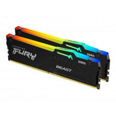 Оперативная память DDR5 32Gb (2x16Gb) 6000MHz Kingston FURY Beast Black  RGB