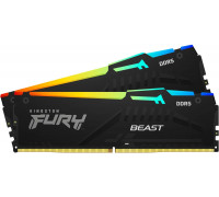 Оперативная память DDR5 64Gb (2x32Gb) 6000MHz Kingston FURY Beast Black  RGB