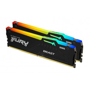 Оперативная память DDR5 64Gb (2x32Gb) 6000MHz Kingston FURY Beast White RGB