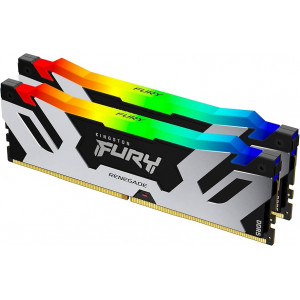 Оперативная память DDR5 64Gb (2x32Gb) 6400MHz Kingston Fury Renegade Silver (KF564C32RSAK2-64) (Под заказ)