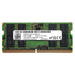 Оперативная память DDR5 SODIMM 16Gb PC-44800 (5600); Micron; (MTC8C1084S1SC56BD1 KF)
