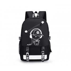 Рюкзак для ноутбука MUSIC-BOY-30L-BL; светящийся