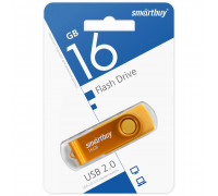Flash-память Smart Buy Twist Yellow; 16Gb; USB 2.0; (SB016GB2TWY)