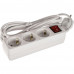 Сетевой фильтр 3 евро-розеток 1.8 м; Perfeo POWERMATE  (PF-PM-3/1,8-W); White