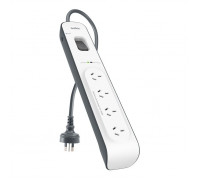 Сетевой фильтр 4 евро-розетки; Belkin Home SurgeMaster  (F9H400EN2M)