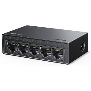 Свитч UGREEN CM633 (15641EU) 5-Port 10/100/1000 Aluminum; Gray