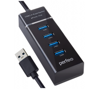 USB разветвители (HUB) Perfeo PF-H031; USB 2.0; 4 порта 