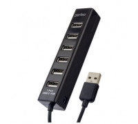 USB разветвители (HUB) Perfeo PF-H035; USB 2.0; 7 портов; Black (PF_C3227)