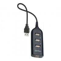 USB разветвители (HUB) Perfeo PF-H049; USB 2.0; 4 порта 