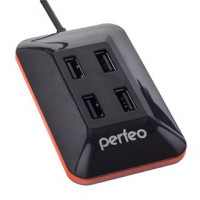 USB разветвители (HUB) Perfeo PF-VI-H028; USB 2.0; 4 порта (PF_A4783)
