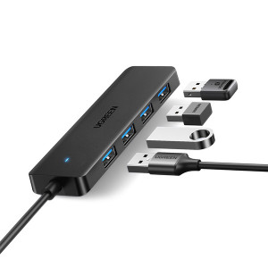 USB разветвители (HUB) UGREEN CM219 (25851); USB 3.0; 4 порта USB 3.0; 0,15м; 5Gbps 