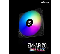 Вентилятор  Zalman ZM-AF120 ARGB черный 4-pin 29.7dB 