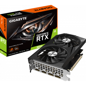 Видеокарта nVidia GeForce RTX 3050 Gigabyte WINDFORCE OC 8Gb