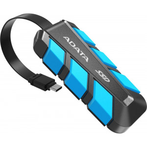 Внешний SSD ADATA SC740 1000Gb (SC740-1000G-CBU); USB 3.2 Gen 2x2 Type-C; Black/Blue