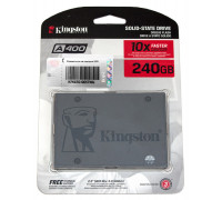 SSD 240.0 Gb; Kingston SSDNow A400; 2.5"; SATAIII; (SA400S37/240G) 