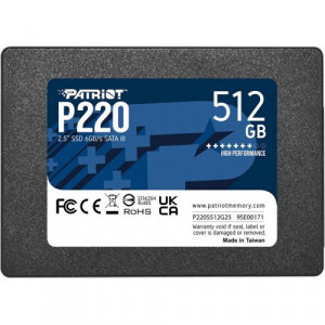 SSD 512.0 Gb; Patriot P220; 2.5 (P220S512G25)