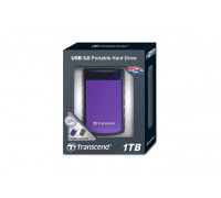 Жесткий диск USB 3.0 1000.0 Gb; Transcend StoreJet 25H3P; Black&Purple (TS1TSJ25H3P)