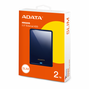 Жесткий диск USB 3.0 2000.0 Gb; ADATA SLIM HV620S; 2.5