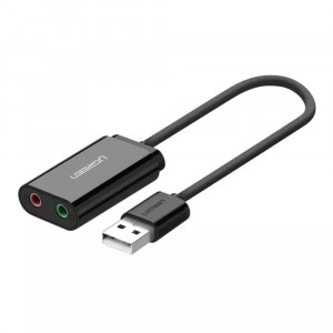 Звуковая карта Ugreen USB 2.0; Black (30724)