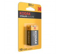  Батарейка (крона) KODAK 6LR61 ALKALINE/9V