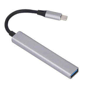 USB разветвители (HUB) HUB TypeC USB 3.0; 4 порта (алюминий) A-808 