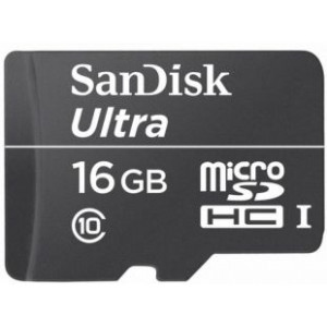 Карта памяти micro SDHC 16Gb SanDisk (SDSDQL-016G-G35); Ultra UHS-I; Class 10; with SD adapter