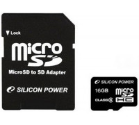 Карта памяти micro SDHC 16 Gb Apacer; Class 10/UHS-I + SD adapter (AP16GMCSHU1-R))