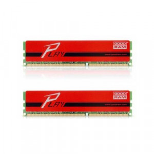 Оперативная память DDR3 SDRAM 2x4Gb PC3-12800 (1600); GoodRAM, Play Red (GYR1600D364L9S/8GDC)