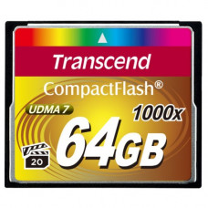 Карта памяти CF 64Gb Transcend; (1000x) (TS64GCF1000)