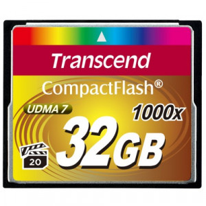 Карта памяти CF 32Gb Transcend; (1000x) (TS32GCF1000)