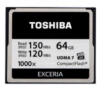 Карта памяти CF 64Gb Toshiba; Exceria CF UDMA 7 1000x (CF-064GTGI(8))