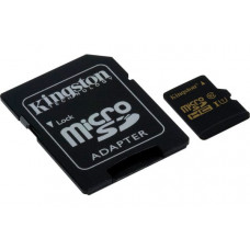Карта памяти micro SDXC 64Gb Kingston; Class 10 UHS-1; With SD-adapter (SDCA10/64GB)