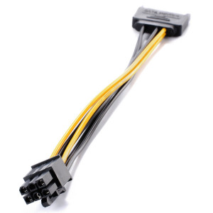 Переходник питания для видеокарт ATX 6 pin - SATA 15 pin