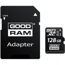 Карта памяти micro SDHC 128Gb GoodRAM; Class 10 UHS I; With SD-adapter (M1AA-1280R11)