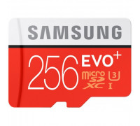 Карта памяти micro SDXC 256Gb Samsung; Class 10; Evo Plus UHS-I R95/W90MB/s; With SD-adapter (MB-MC256DA)